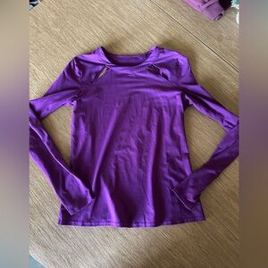 Alo Yoga Cutout Long Sleeve Workout Top